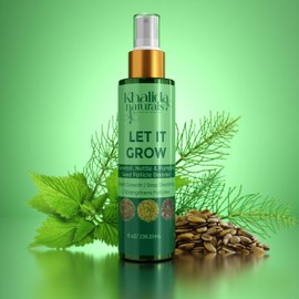 KhalidaNaturals Let It Grow Follicle Booster Spray with Horsetail, Nettle & Pumpkin Seeds, Aloe Vera. DHT Blocker. Promotes Hair Growth, 8 fl oz