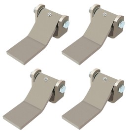 KUAFU Dump Trailer Hinges Weld-on Heavy Duty Greaseable Truck Body Gate Door Hinge - Strap Style Long Leaf Pack of 4