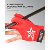KONLLEN Pool Gloves for Left/Right Hand Large/XL Professional Anti-Slip Adjustable