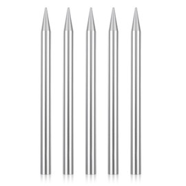 5 PCS 3 Inches Paracord Needle Stainless Steel Paracord Lacing Needle Tools for Leather Lacing Weaving Outdoor Smoothing Tool, Bracelet Weaving, Stiching, Silver