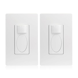 RAYZEEK Motion Sensor Light Switch,Need Ground Wire,Occupancy Sensor Switch, PIR Motion Activated Switch for Indoor,PC Fireproof, UL Certified