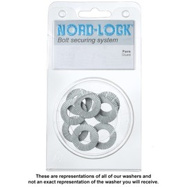 Nord-Lock Wedge Locking Washers - Steel (Delta Protekt) Washer with Zinc Flake Coating, Vibration Resistant Safety Washers for M11 Bolts - 10 Pairs