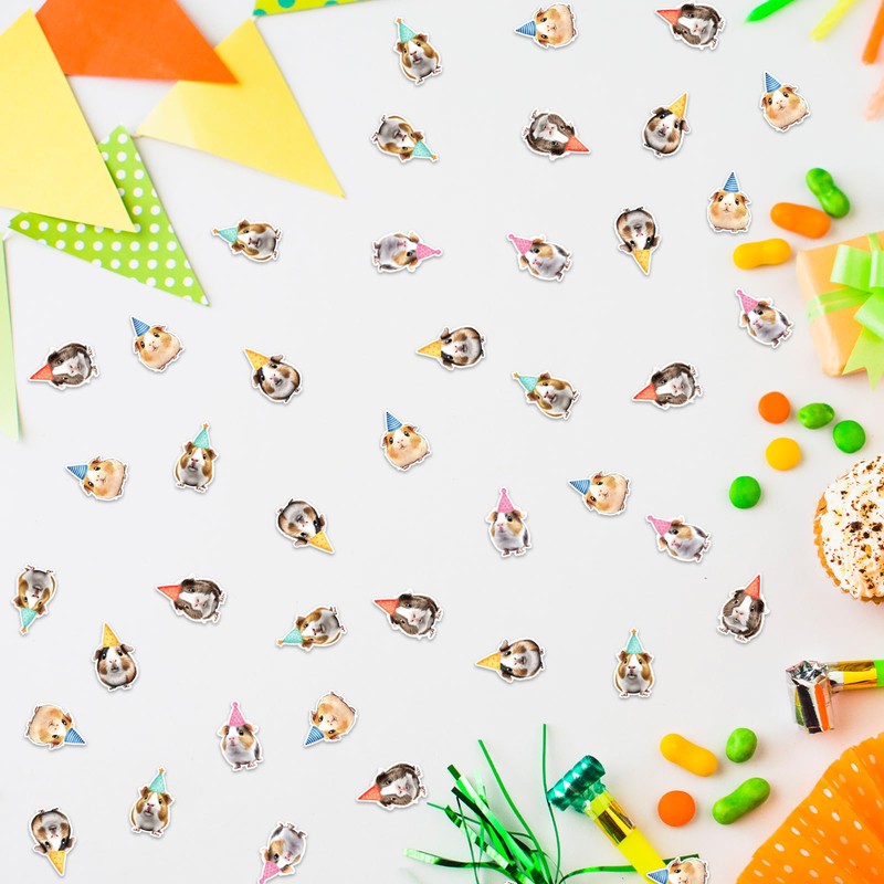 200 Pcs Guinea Pig Confetti for Birthday Party Baby Shower