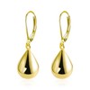 Peasimy Teardrop Leverback Earrings for Women Silver Waterdrop Teardrop Leverback