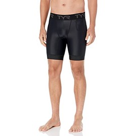 TYR Men's Athletic Performance Workout Compression Short Black