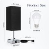 Soilsiu Set of 2 Bedside Table Lamp 3 Way Dimmable