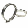 JDMPARTSHOP 5" Exhaust V-Band Flange+Clamp for Borg Warner S400 S475