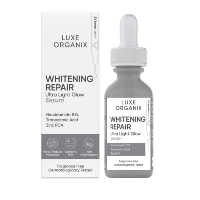 Luxe Organix Ultra Light Glow Cleanser, Toner & 4% Niacinamide