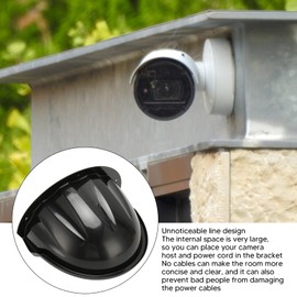 EBTOOLS Cubierta para Cámara Exterior, Cubierta para Protección contra la Lluvia y el Sol para Cámara de Seguridad, Cubierta Camara Exterior para Cámaras de Vigilancia (Negro)