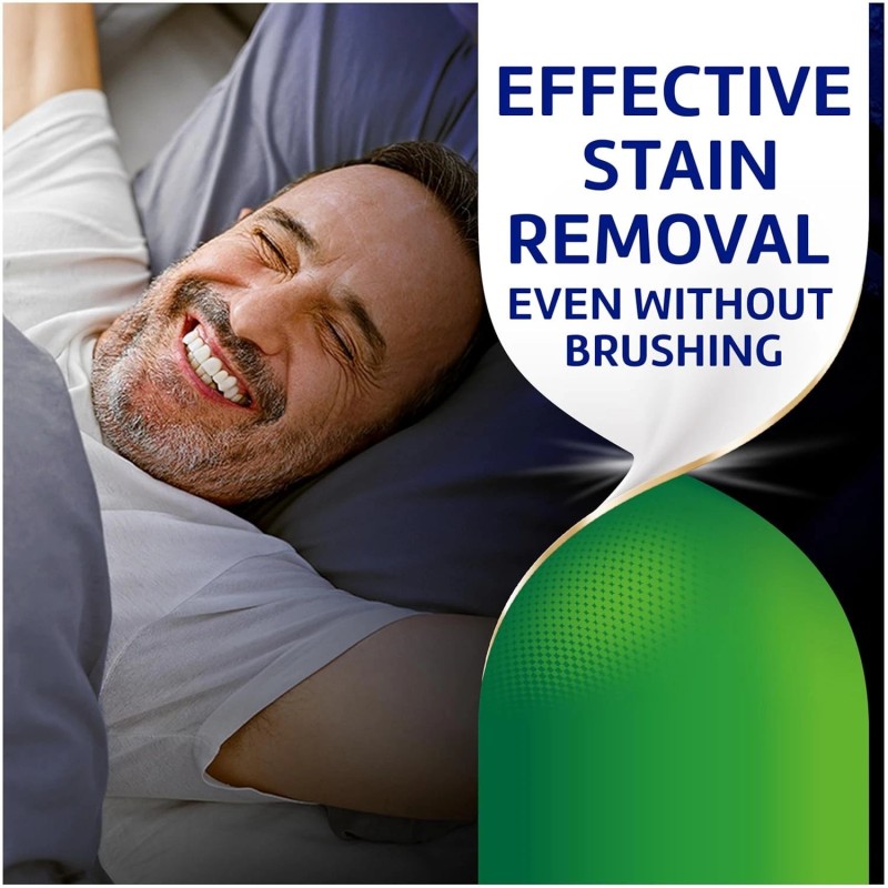 Polident Overnight Whitening Antibacterial Dental Appliance Cleanser Tablets, 60