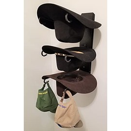 Mark Christopher Collection American Made Classic Three Tier Hat Holder Black