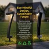 Ousam Led Solar Lawn Lights 7-Shaped Solar Walkway Light Outdoor