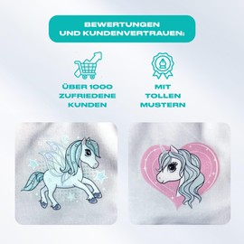 Lixxi Mädchen Unterhosen, 6 Stück, Einhorn-Design, Baumwolle, Lila/Weiß/Rosa (DE/NL/SE/PL, Numerisch, 122, 128, Regular, Pastell)