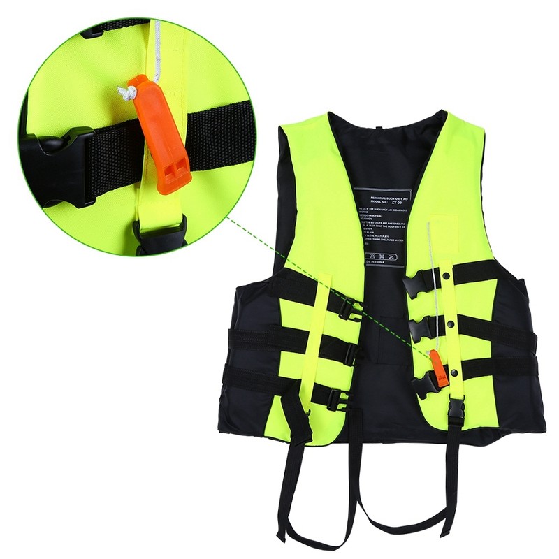 Universal Foam Children Aid Life Jacket Boating Skiing Safety Vest(Green