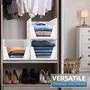 Sorbus 3 Pack Folding Closet Shelf Organizer for Clothes -