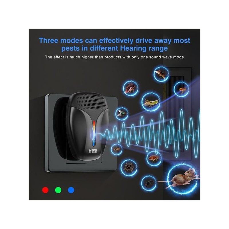 2024 Upgraded Version Ultrasonic Pest Repeller Indoor Ultrasonic Repellent for