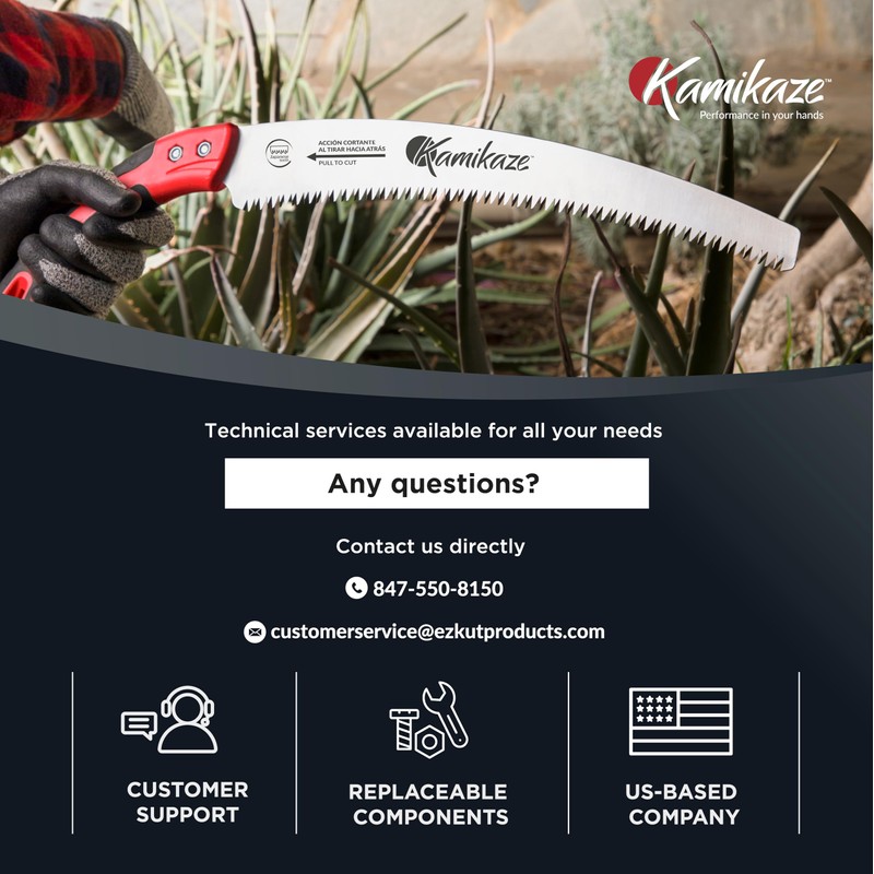 EZ Kut Kamikaze Saw Curved Blade with Scabbard - 19.3