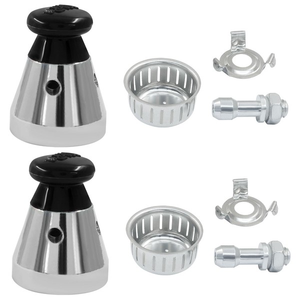 Kyuionty 2 Sets Universal Pressure Cooker Relief Jigger Valve with