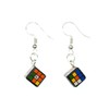 Miniblings Magic Cube Earrings Game 3D Puzzle Cube Toy 80s