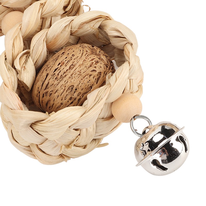 5PCS Parrot Cuttlebone Chew Toy Bite Resistant Corn Leaf Nuts