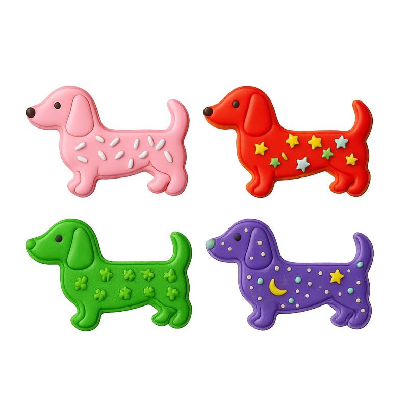 Mighty Gadget Dachshund Dog Cookie Cutter & Stamp - 4x1.5"