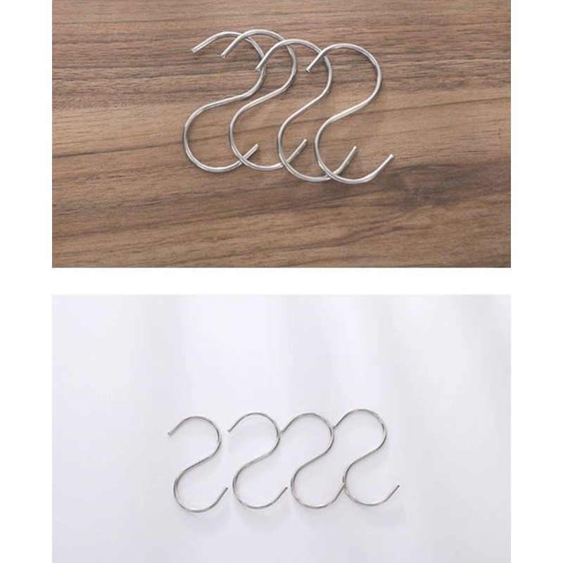 S Shaped Hook, Stainless Steel, S-Shaped Hook, Hanging, Storage, S