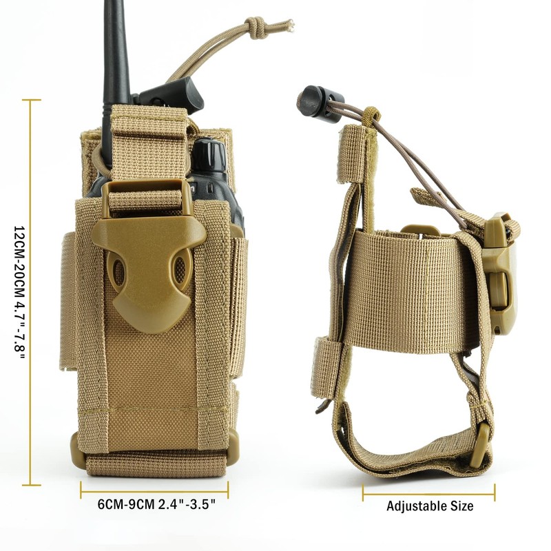 Viperade Versatile Radio Holder, Radio Pouch for Belt, Adjustable Radio