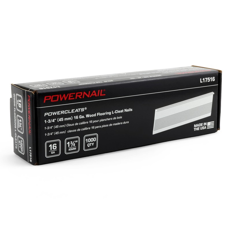 Powernail L17516 16 Gauge 1-3/4 Inch Length L-Cleat Nails for