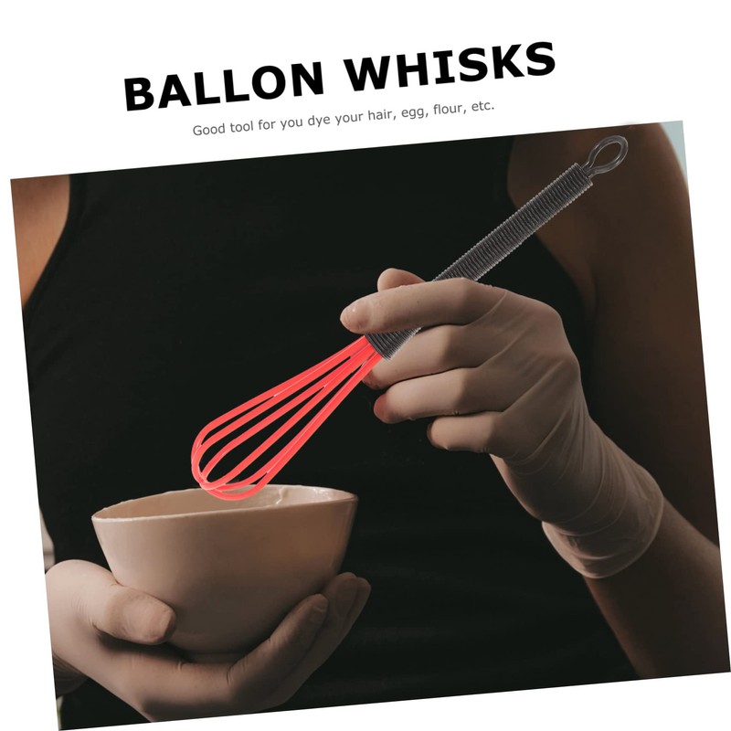 FOMIYES 5-pack Random Plastic Salon Hairdresser Dye Whisk Stirrer for