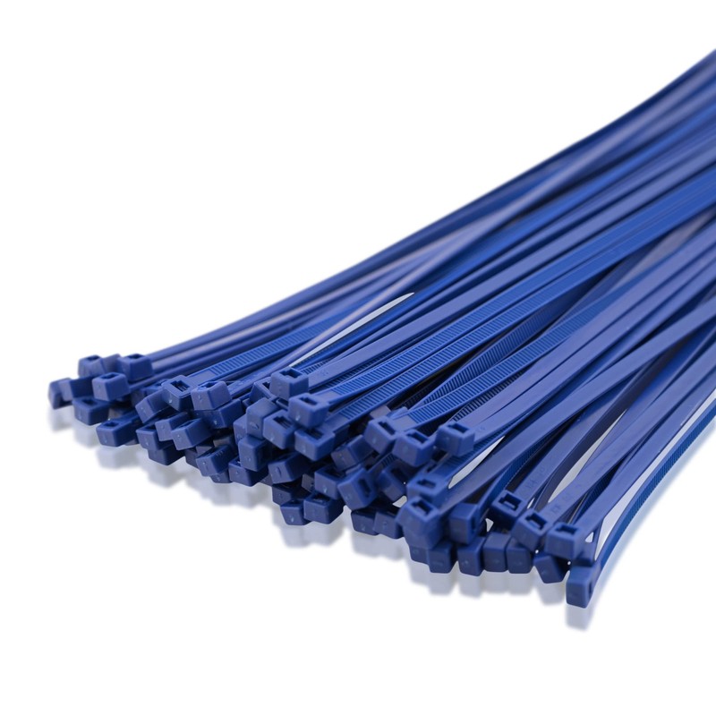 100 pcs Cable Ties 200 x 4.5 mm Blue Halogen