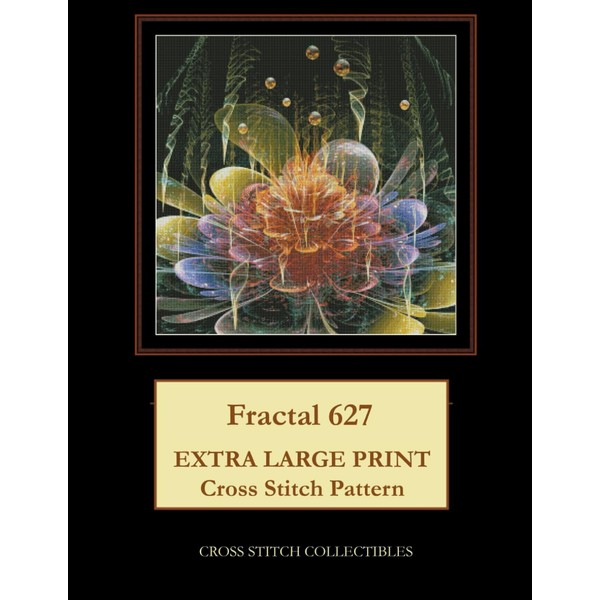 Fractal 627: Extra Large Print Cross Stitch Pattern