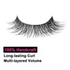 Faux Mink Eyelashes 8-10mm with Clear Band, 100% Handcrafted, Fluffy
