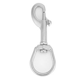 Tbest Boltsnap Diving Boltsnap, Stainless Steel Bolt Snap Diving Hook, Stainless Steel Swivel Carabiner Swivel Eye Snap Hook Carabiner Hook Kit Scuba Diving Accessories (100 mm - White)