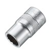sourcing map 1/2" Drive by 13mm 12-Point Shallow Socket 38mm