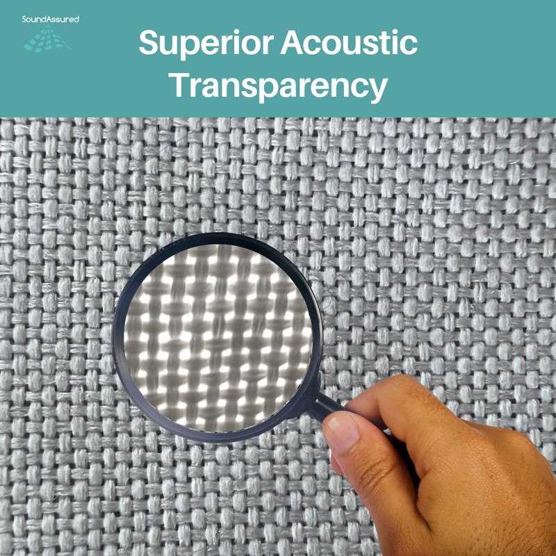 SoundAssured Acoustical Fabric - Acoustically Transparent Fabric for Making Acoustic