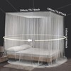 CINGHIA Square Canopy Bed Curtains, Mosquito Net Bed, Fine Mesh
