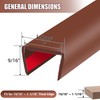 Rubber Edge Trim, Flexible Self Adhesive U Shaped Edge Banding,