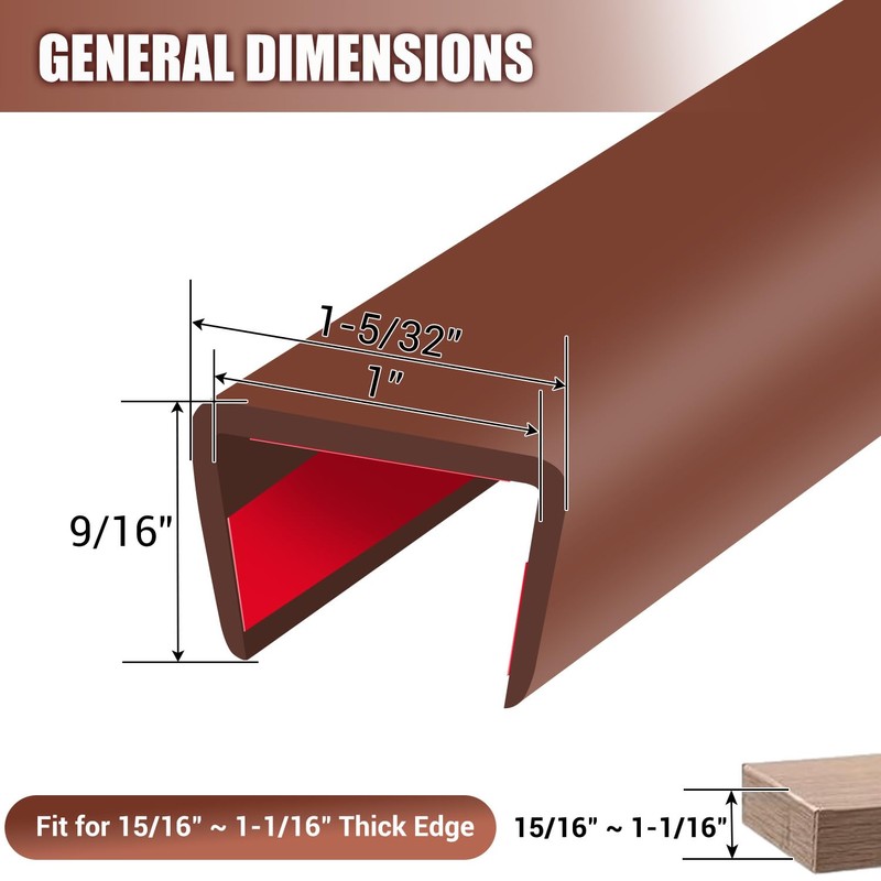 Rubber Edge Trim, Flexible Self Adhesive U Shaped Edge Banding,