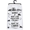Primitives by Kathy Kitchen Dish Towel - We were Trying