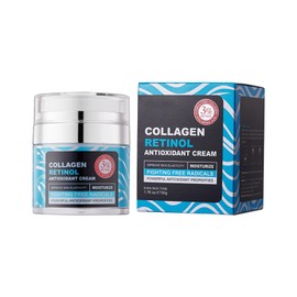 Retinol & Collagen Gesichtscreme, Anti-Aging, Tiefenfeuchtigkeitsspendend, Reduziert Feine Linien Und Falten, Verbessert Hautstraffheit, Steigert Hautelastizität, Verleiht Strahlenden Teint