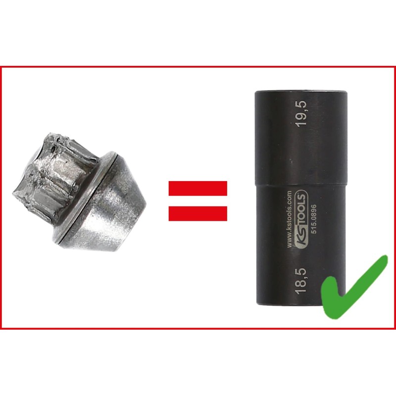 KS Tools 515.0895 1/2 Inch Special Aluminium Rim Power Socket