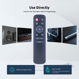 Replacement Remote Control for JBL Cinema SB120/SB140/SB170 - Compatible with IR Remote for Soundbars