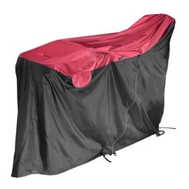 Kawasumi Seisakusyo KW-449AS/RD-BK Cycle Cover (KW-449AS/RD-BK), Red x Black, Size LL (High Back Compatible)