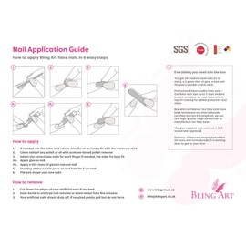 False Nails by Bling Art Beige Matte Oval Medium Fake Acrylic Tips Glue