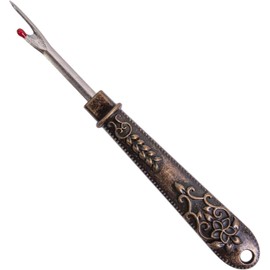 Antique Vintage Seam Ripper, Vintage Thread Remover Tool, Metal Thread Ripper Unpicker, Multi-Purpose Sewing Seam Cutter for Removing Sewing Thread (Bronze)