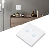 Smart Wall Touch Switch 433MHz Tempered Glass Panel Wiring Free