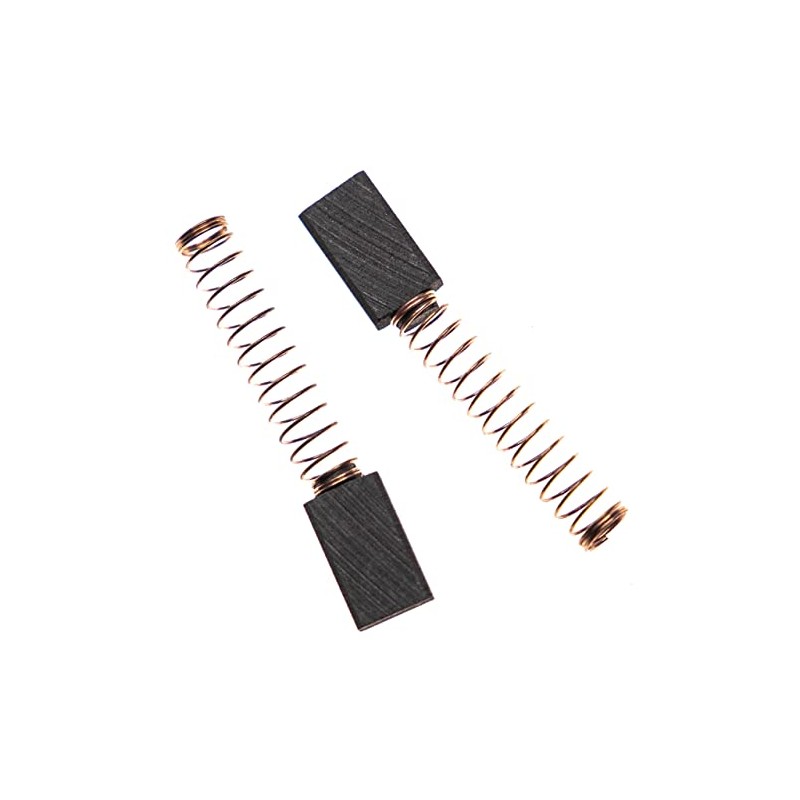vhbw 2 x Carbon Brushes Motor Carbon Abrasive Carbon 15