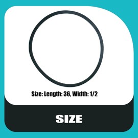 M82612 V-Belt Drive Belt for John Deere Snow throwers AM32636 M128534 M134147 M135762 M45491 M45613 M46758 (1/2"x36")