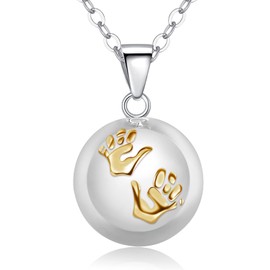 AEONSLOVE Harmony Ball Necklace Pregnancy Angel Chime Caller Necklace Bola Necklace Chime Balls Necklace Llamador De Angeles for Women Mom-to-be, Mother Gift