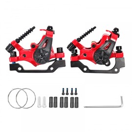 MiOYOOW Bicycle Disc Brake, Bicycle Disc Brake Calipers Double Positions Line Pulley Disc Brake Calipers Mechanical Disc Brakes Front Wheel Rear Brake Set